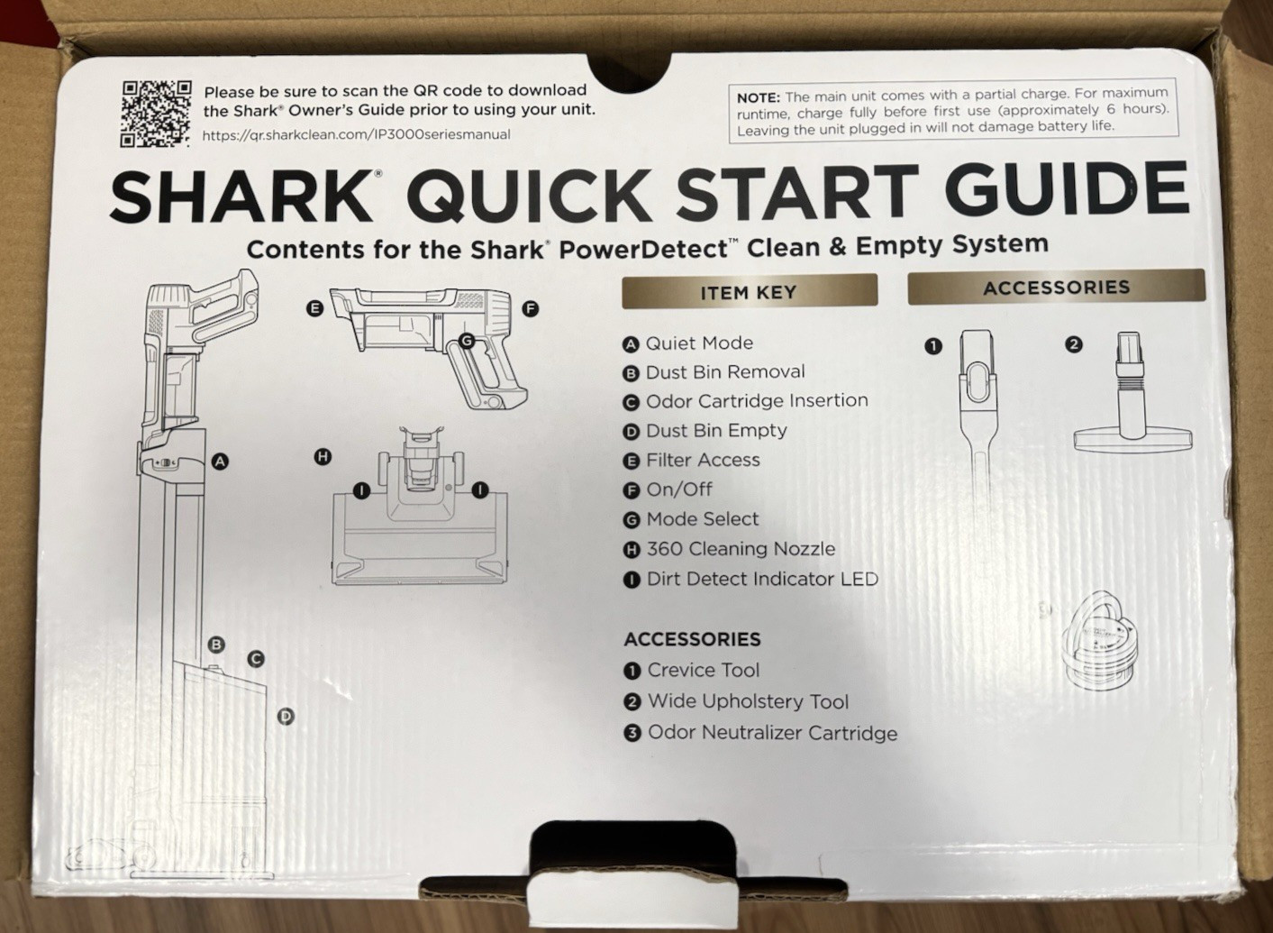 Shark PowerDetect Clean & Empty Cordless Stick Vacuum IP3150 *New*