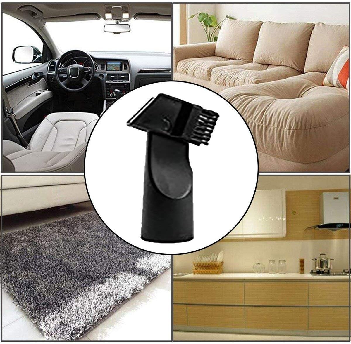 Compact Vacuum Attachment Set: Horsehair Brush & Utility Tools for Easy Cleaning