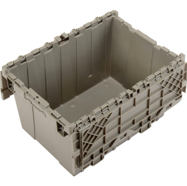 (6-Pack) Plastic Storage Container Organizer Shipping Tote Stackable Bins w/ Lid