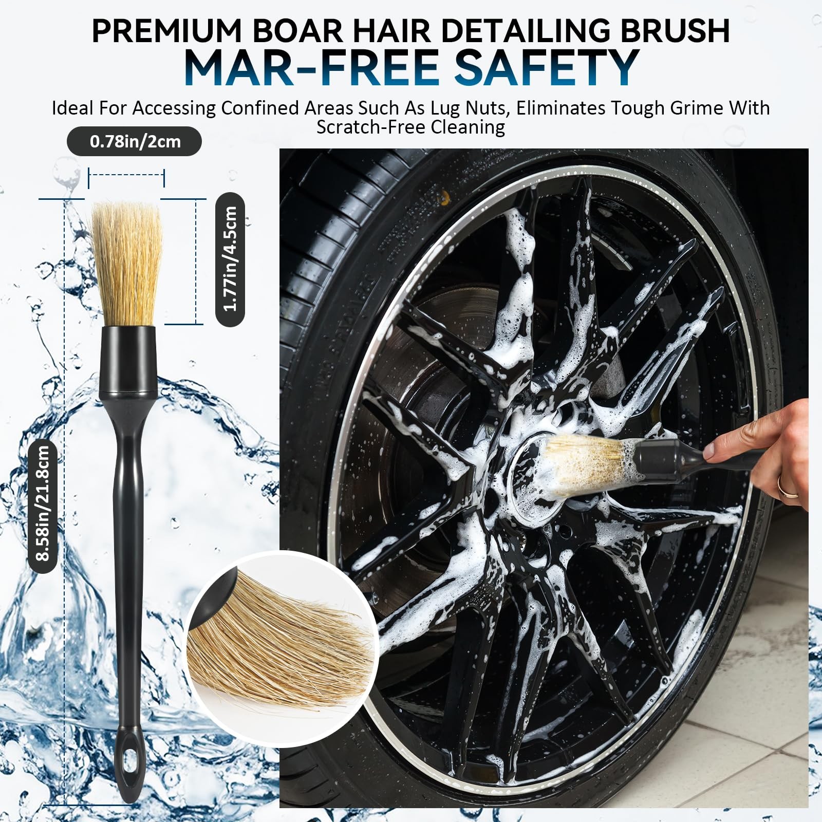 Eomarce Tire Brushes for Cleaning Tires, Car Wheel Brushes for Cleaning Wheel…
