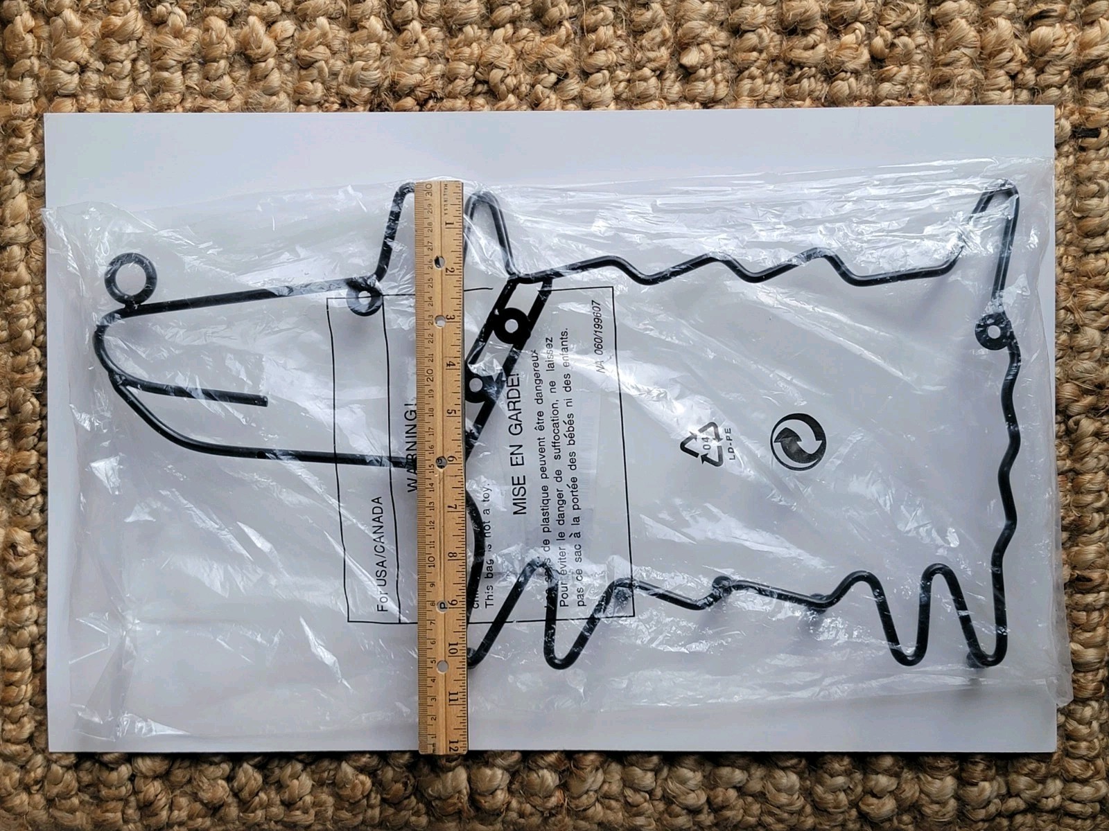 VTG 1995 IKEA Dog-Shaped BUSSIG WALL 5-HOOK Hat/Coat/Leash RACK Pop-Art/POST-MOD