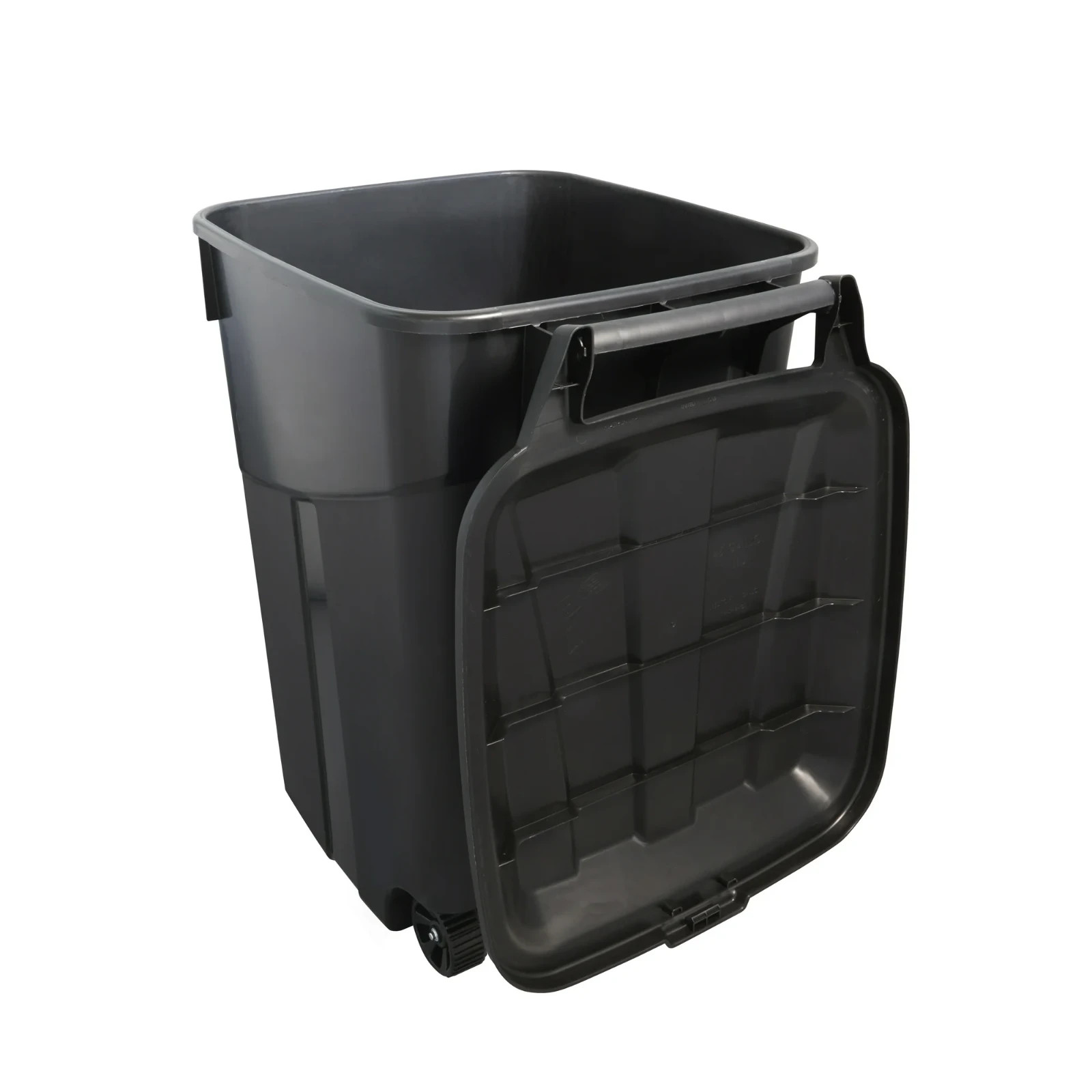 Hyper Tough 45 Gallon Wheeled Outdoor Trash Can, Black
