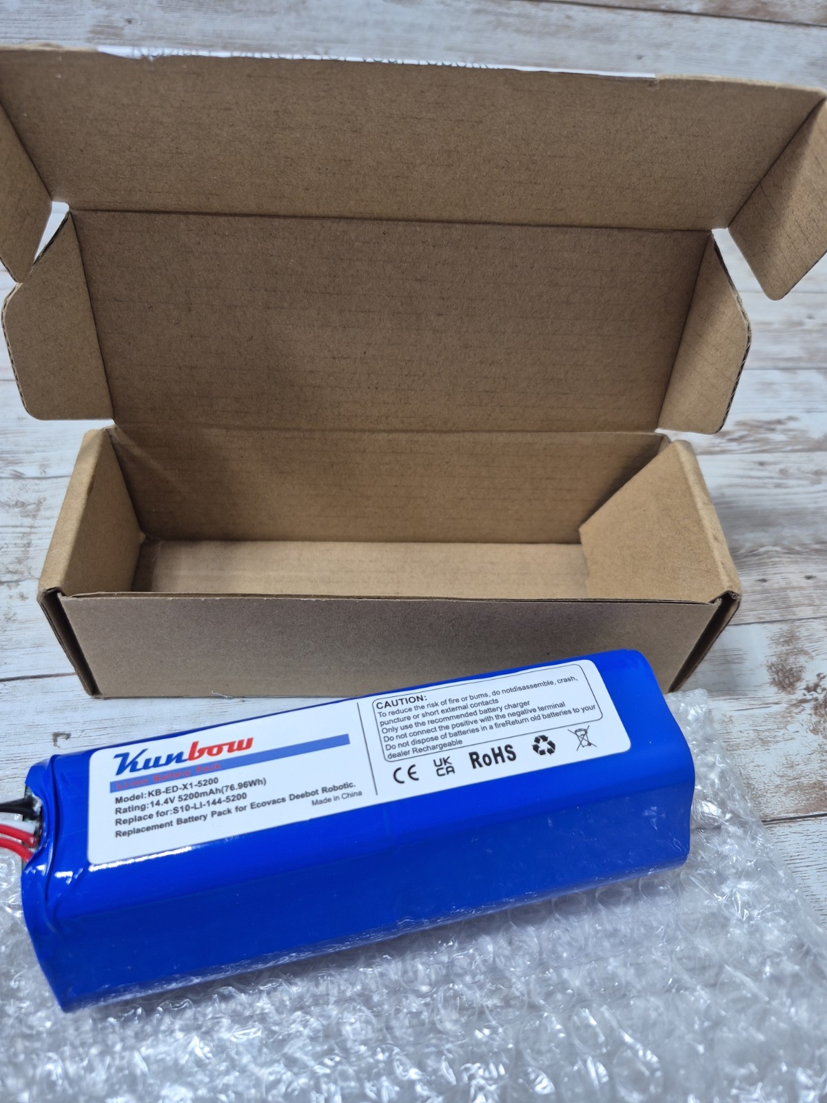 kunbow 5200mAh Replacement Battery for Ecovacs Deebot Ozmo 950 DX9G, Deebot X1,
