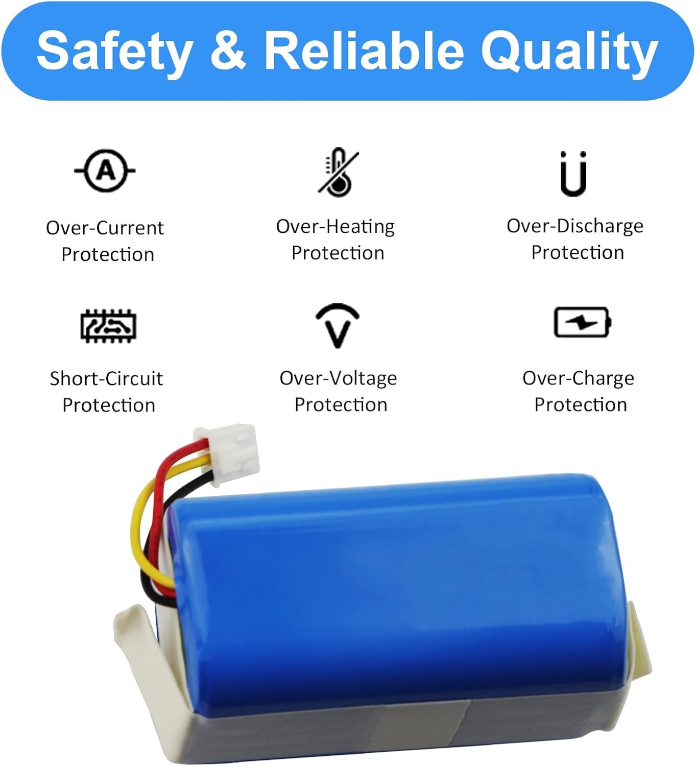 14.4V Vacuum Battery Replacement for CECOTEC ICR18650 14 Robot Vacuum Cleaner