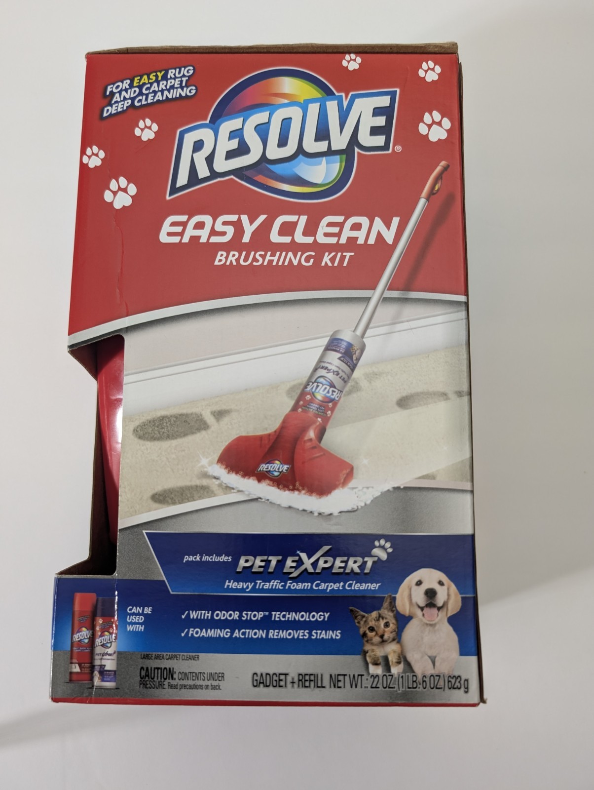 Resolve Easy Clean Pet Expert Brushing Kit Heavy Traffic Carpet Cleaning Kit