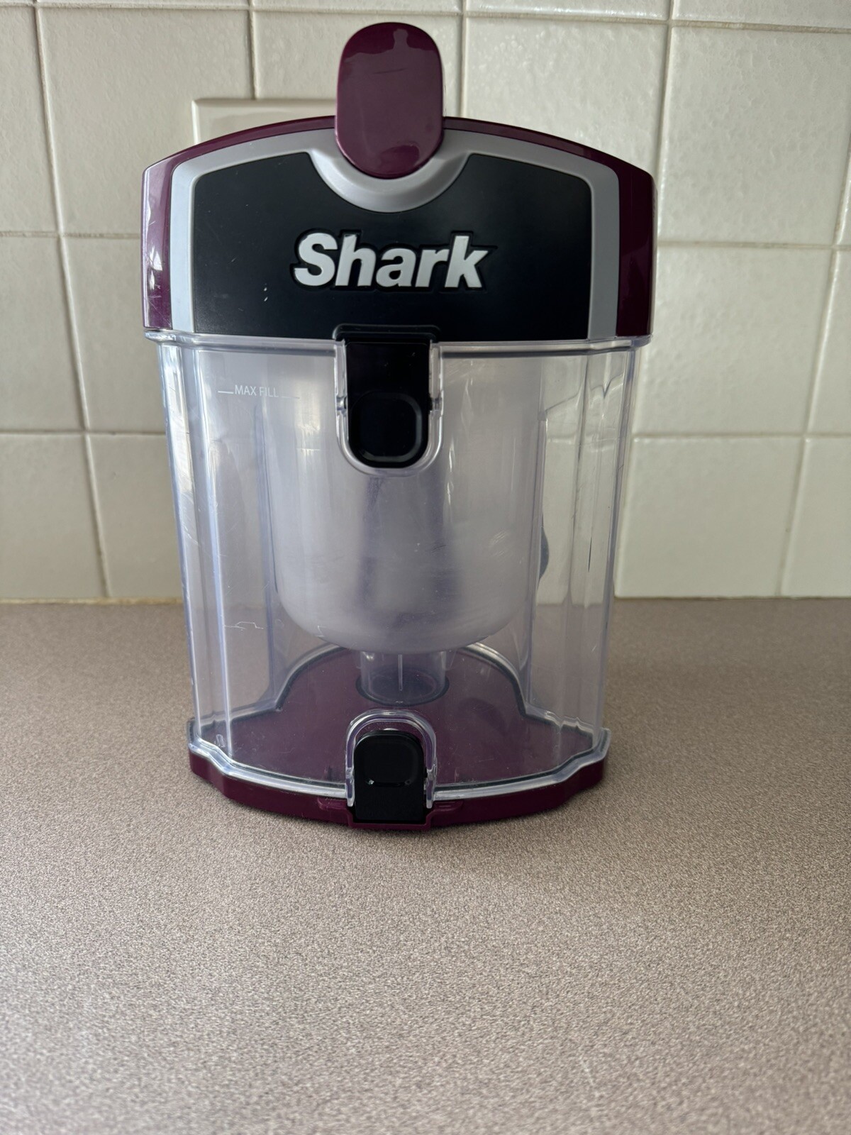 Shark Lift-Away Vacuum Cleaner CU530 Maroon Parts Dirt Bin Canister Used