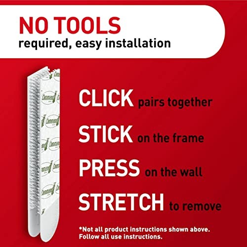 Narrow Picture Hanging Strips, Damage Free Hanging Picture Standard Packaging