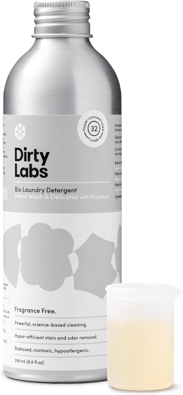 Gentle, Non-Toxic Detergent for Delicate Fabrics – 32 Loads in 8.6 Fl Oz