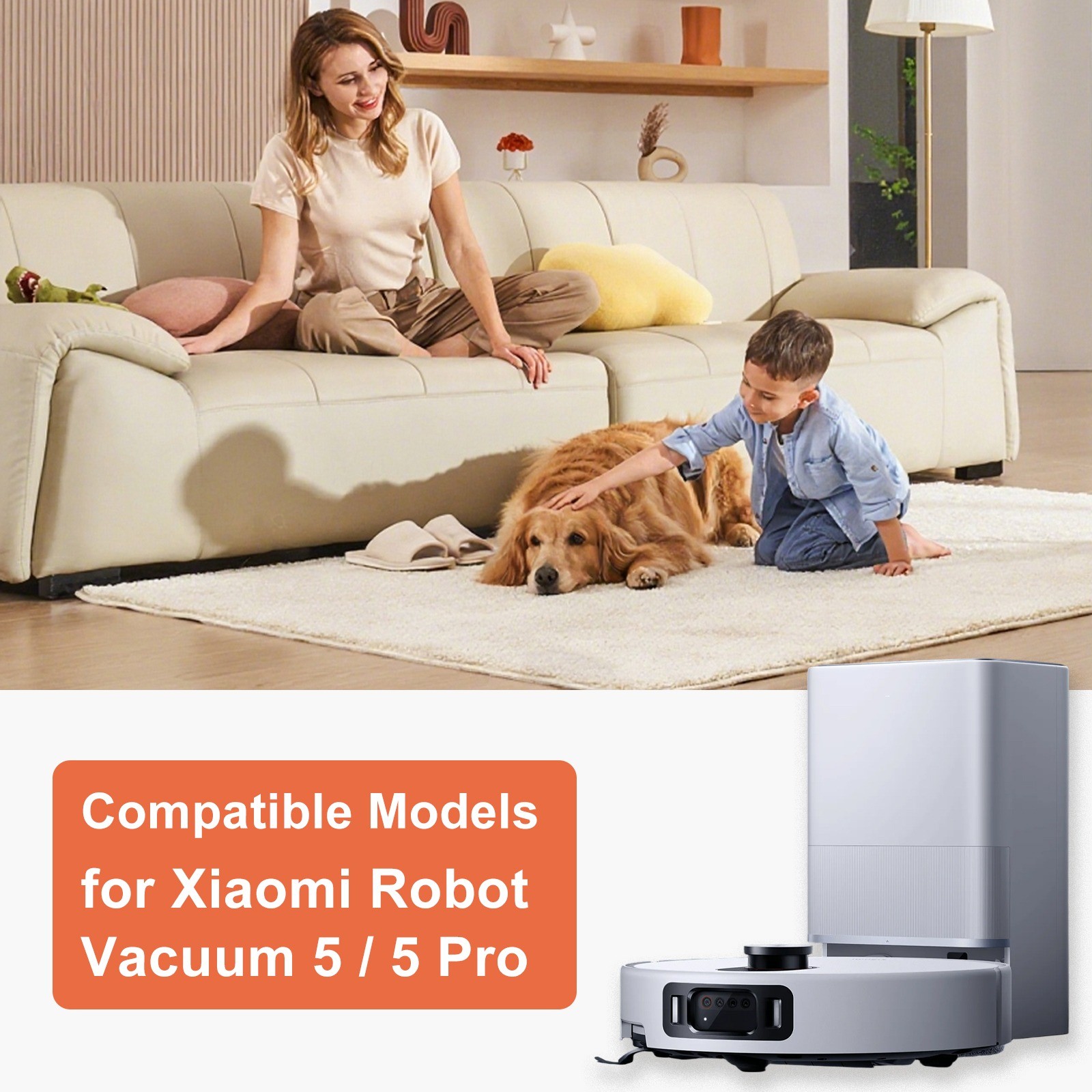 22 Pack Replacement Parts for Xiaomi Robot Vacuum 5/ 5 Pro