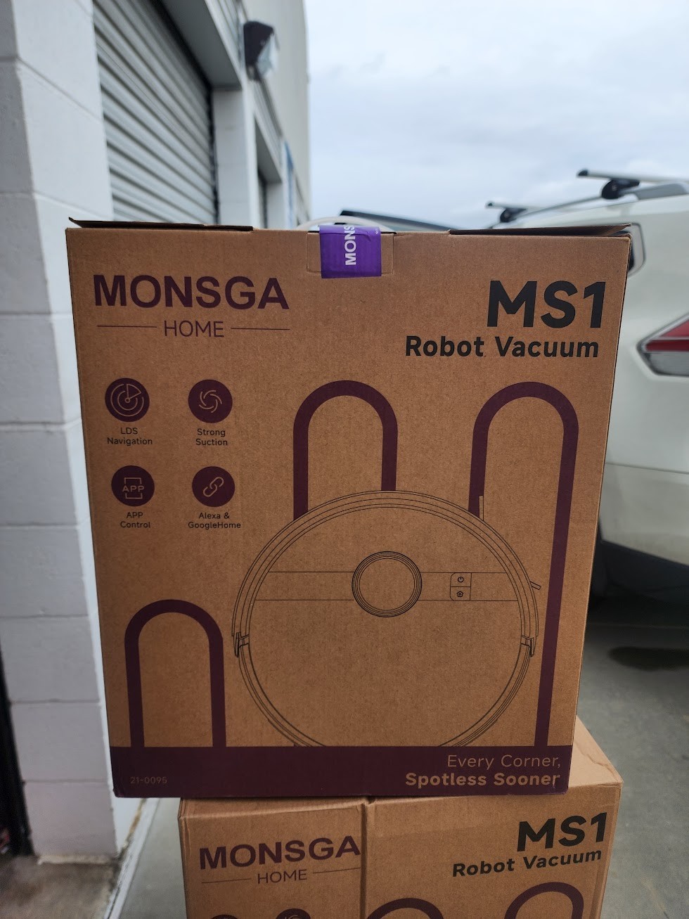 MONSGA Robot Vacuum & Mop Combo 7000Pa Vacuum with Lidar Nav Remove/Voice App Cn
