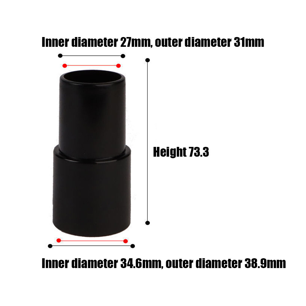 5*Universal Vacuum Hose Adapter Kit,Reducer Converter From 1 1/2″ to 1 1/4inch”