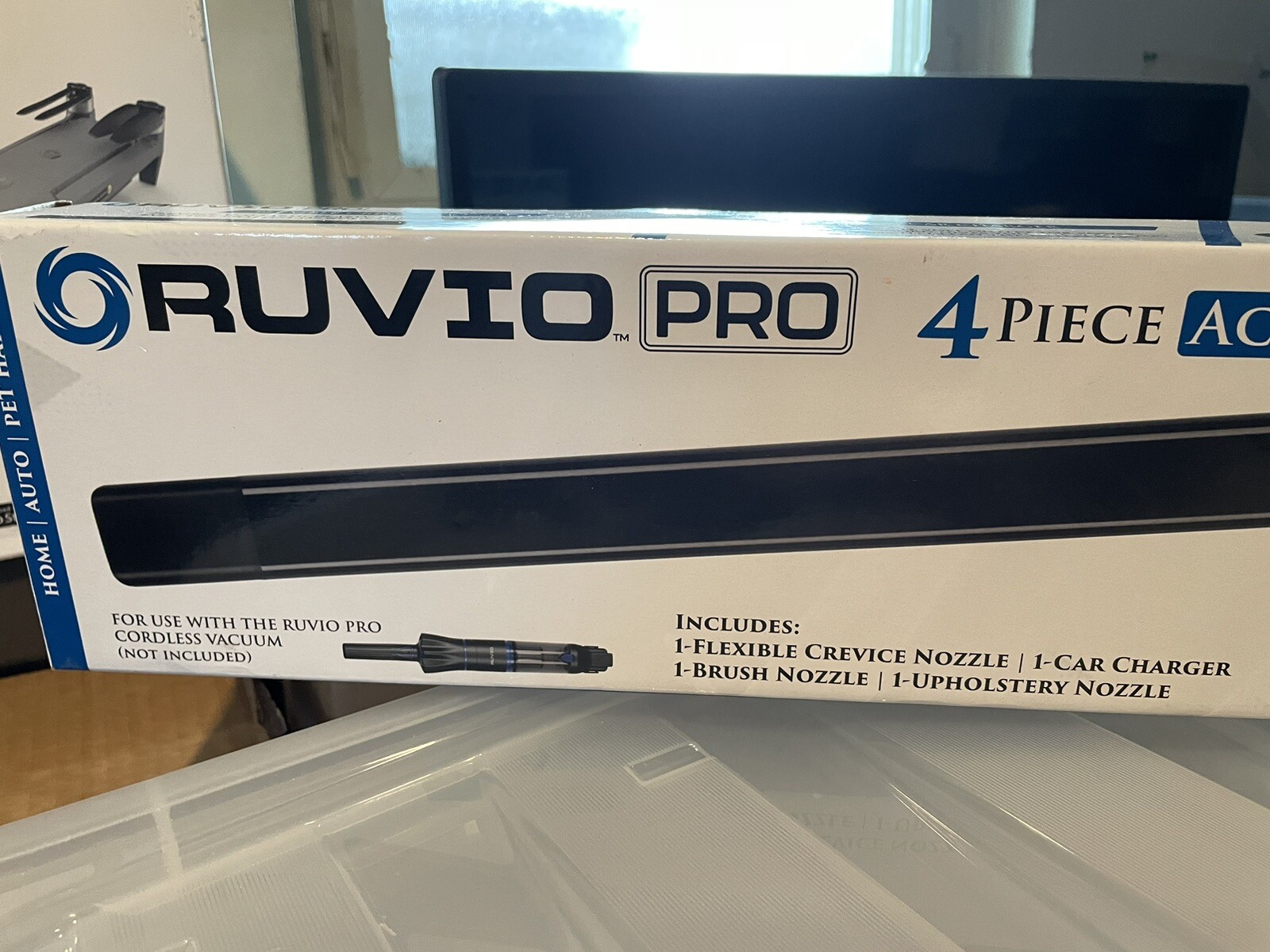 Vacuum Ruvio Pro Rechargeable Cordless Handheld 4 Piece Accessory Kit Included