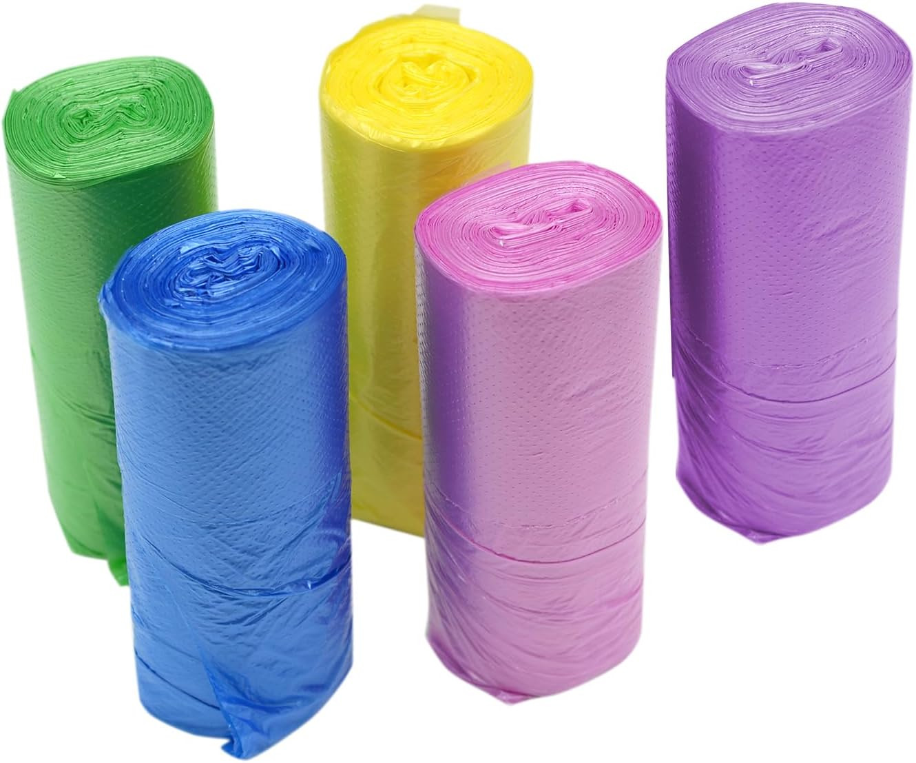 8 Gallon Trash Bags Colored – Extra Thick Medium Garbage Bags 1.1 mil Strong, Le