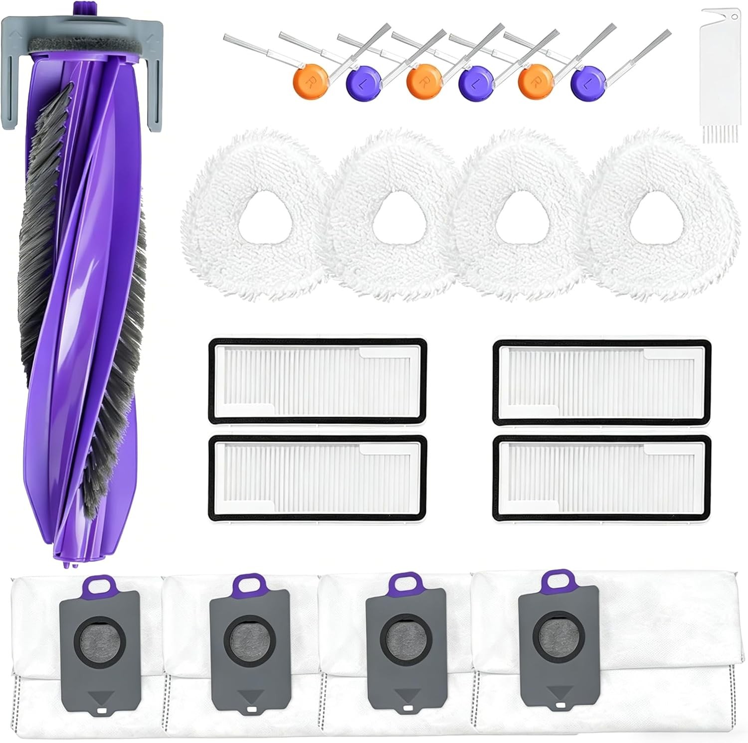 20Pcs Replacement Parts Kit for Narwal Freo Z10 Freo Z10 Ultra Robot Vacuum 1