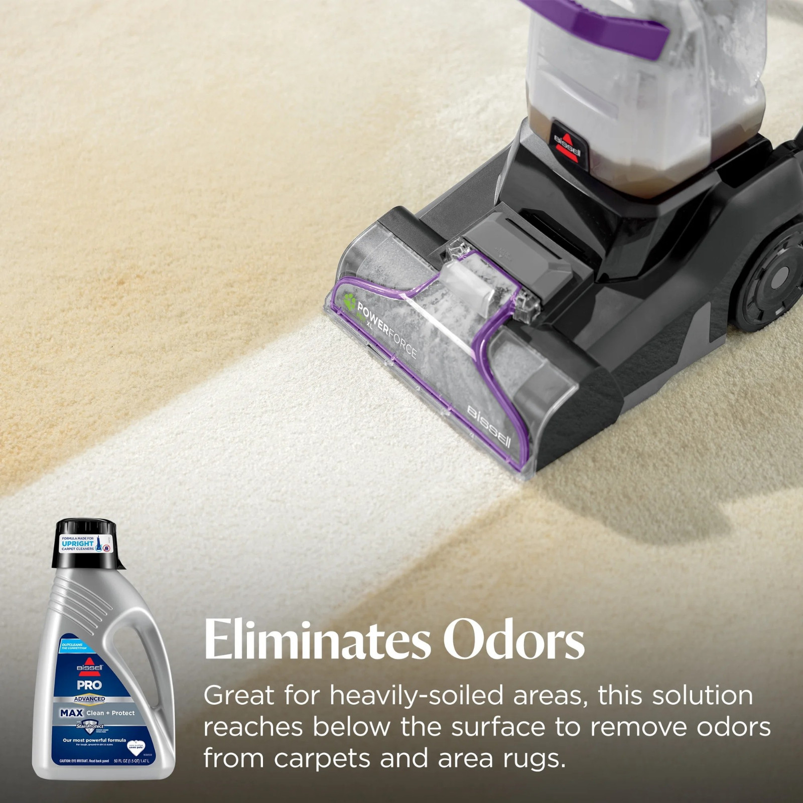 BISSELL Advanced Pro Max Clean + Protect Deep Cleaning Carpet Formula, 50 oz.