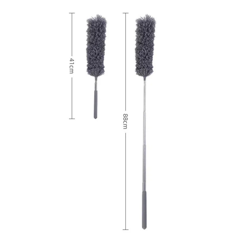 Microfiber Duster Soft Feather Dusting Brush Household Extendable Cleaning Tool