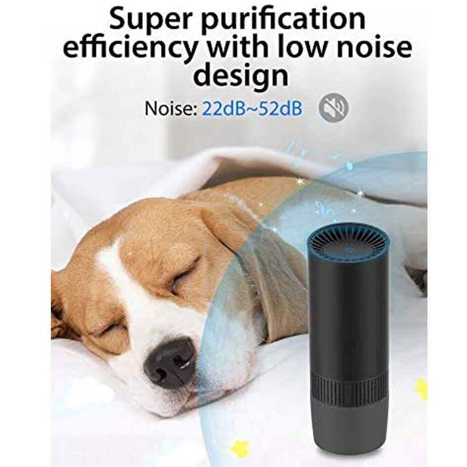 Room Car Air Purifier Cleaner HEPA Filter Remove Odor Dust Mold Home Allergies