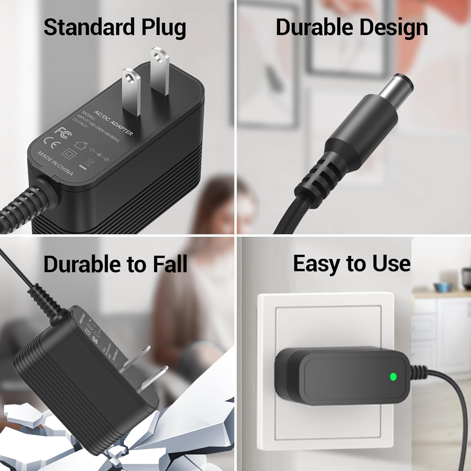 26.5V DC Charger for Inse Cordless Vacuum Cleaner Replacement AC Adapter for INS