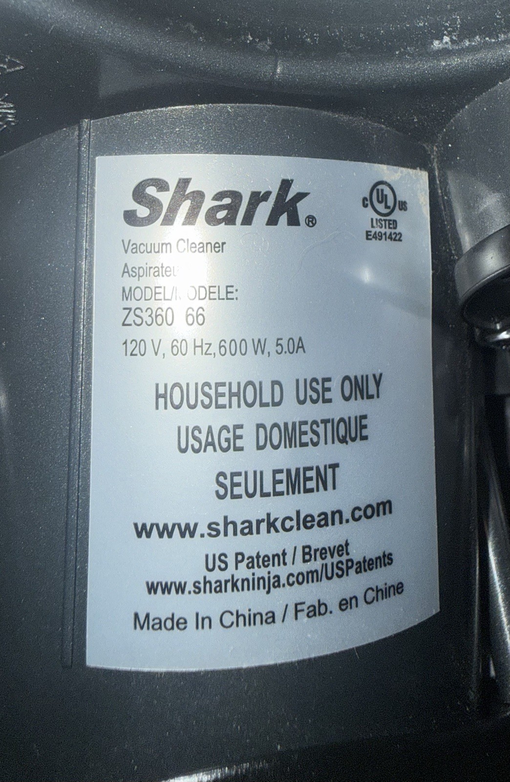 Shark Apex Duo Clean Zero M Slim Vacuum Cleaner W/Attachment ~ Model ZS36066