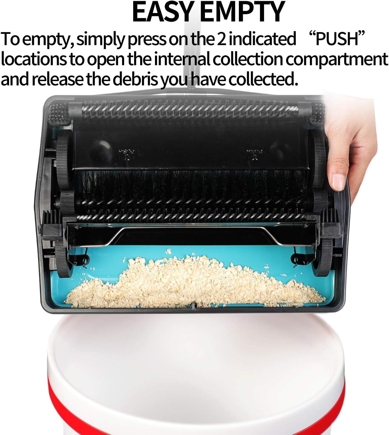 Carpet Sweeper Cleaner for Home Office Low&Undercoat Carpets Rugs Pet Hair Du…