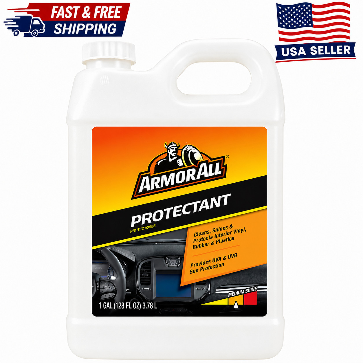 Armor All Car Protectant Refill 1 Gallon UV Protection Interior Cleaner 128oz