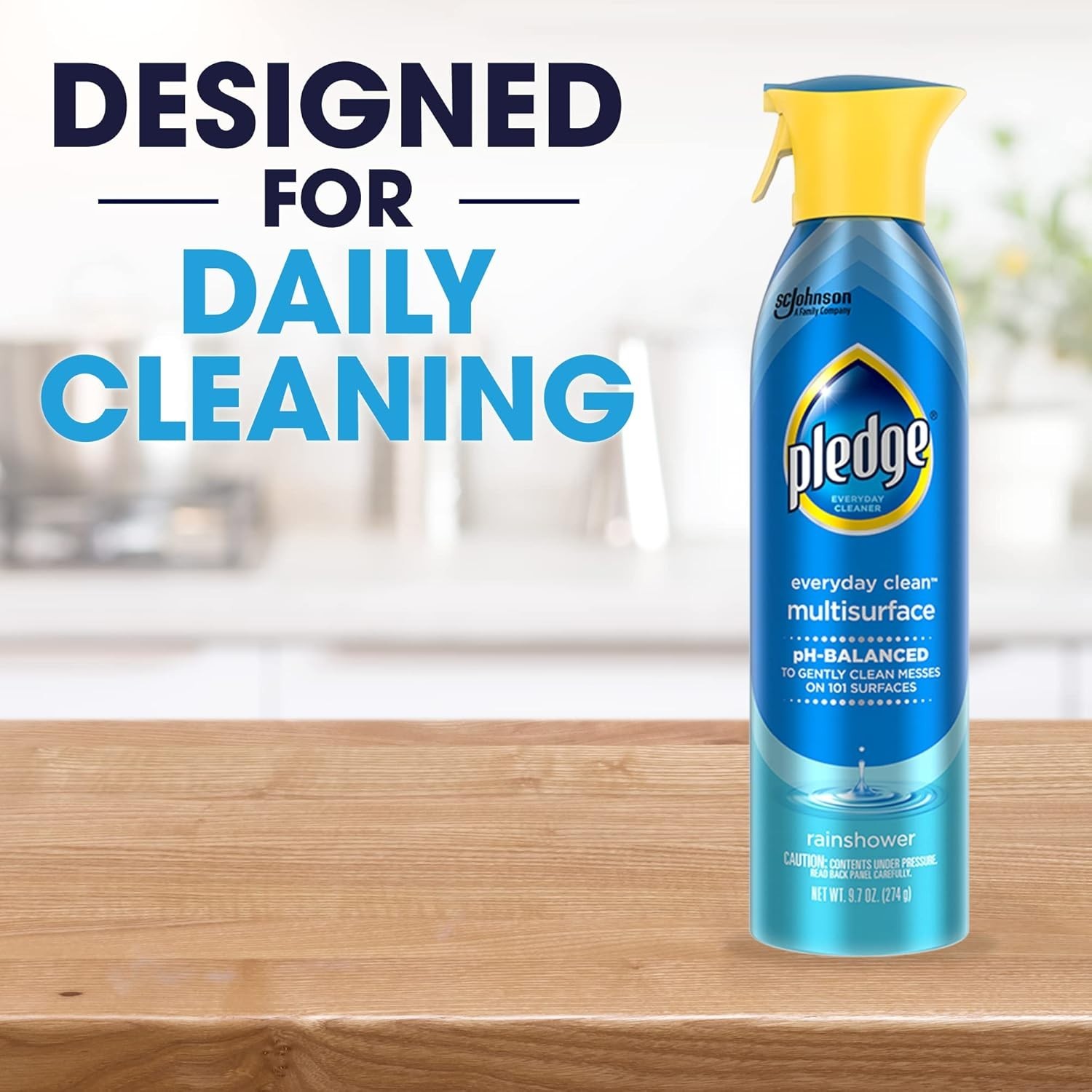 pH-Balanced Multisurface Spray 9.7oz – Pack of 3 with Rainshower Freshness