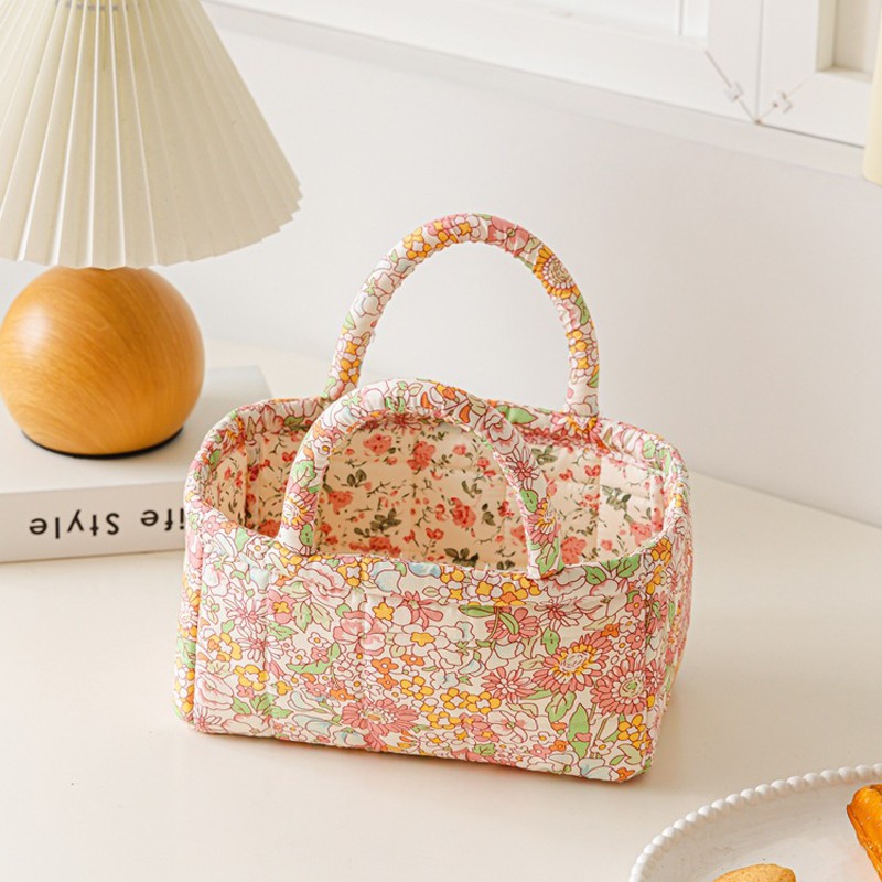 Flroal Fabric Storage Basket Storage And Organizing Basket Miscellaneous Basket.