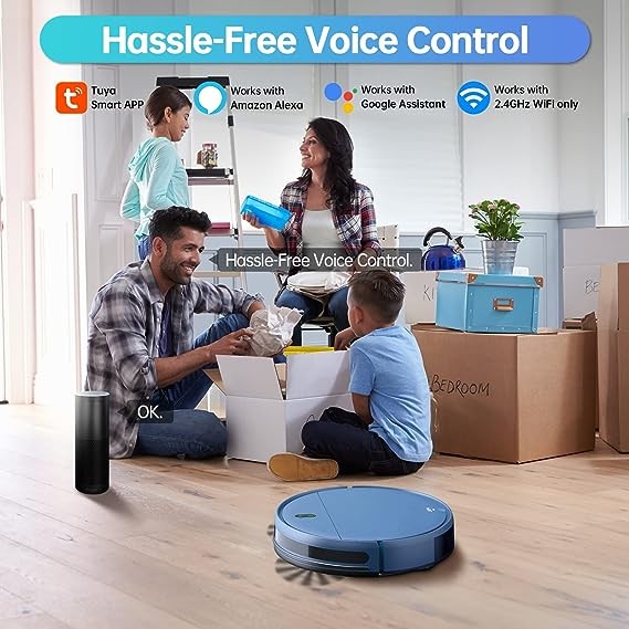 ZCWA Robotic Vacuum and Mop Blue BR151 Missing Accessories