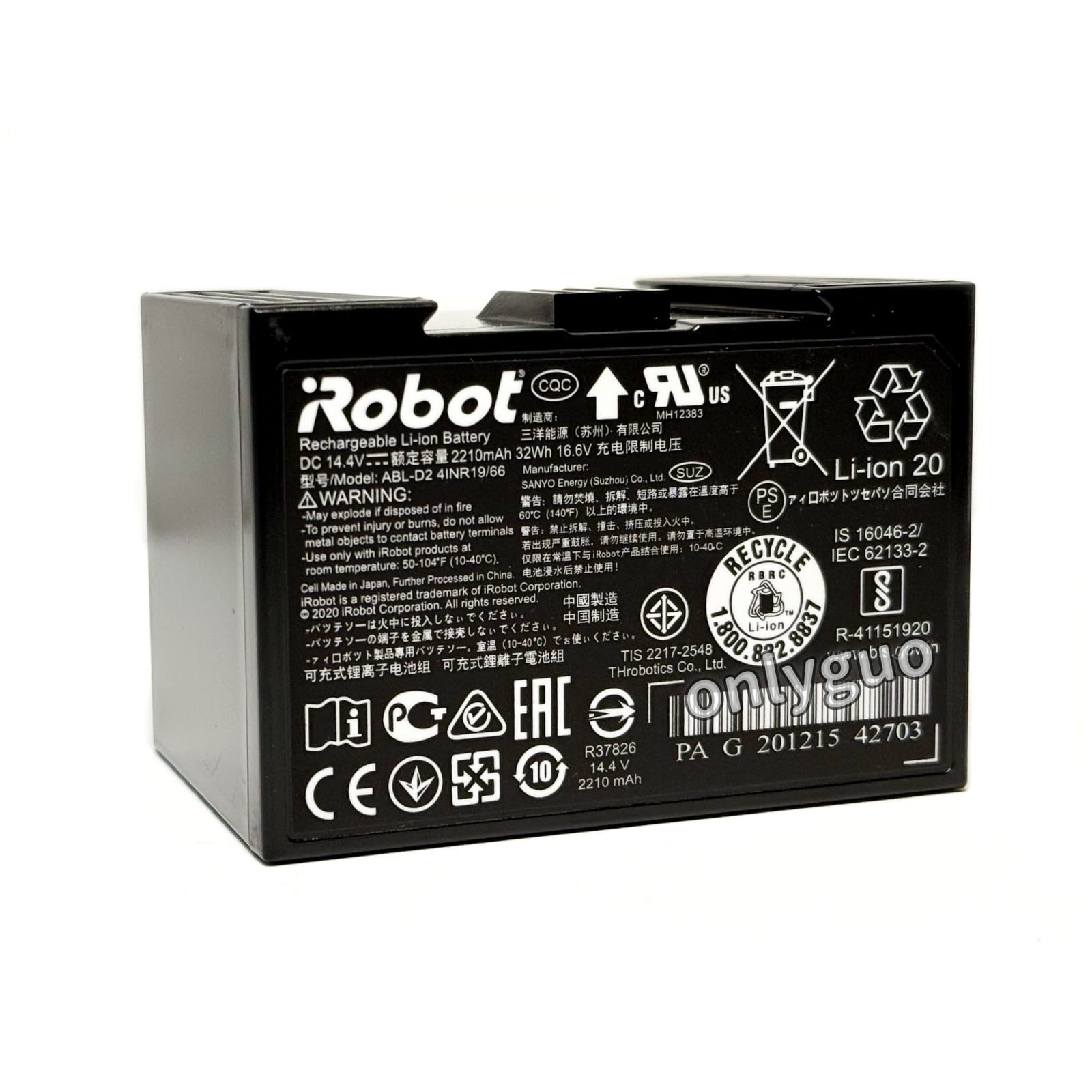 Genuine Upgraded ABL-D2 Battery for iRobot Roomba j5 j6 j7 i1 i3 i4 i5 i7 i8+ e5
