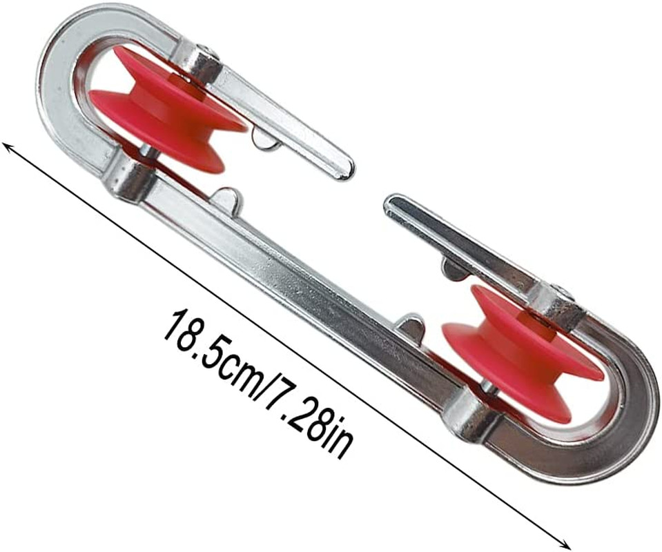 2PK Aluminum Clothesline SpreaderPulley Clothesline Accessories for Heavy Loads