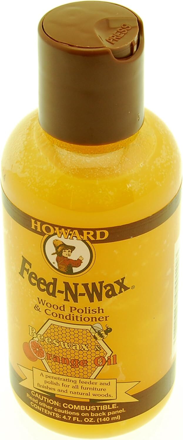 *Howard FW0004 Feed-N-Wax Wood Polish and Conditioner, 4.7-Ounce