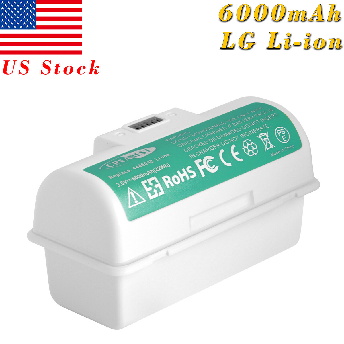 For iRobot Braava Jet 240 Floor Mopping Robots BC674 3.6V 6.0Ah Lithium Battery