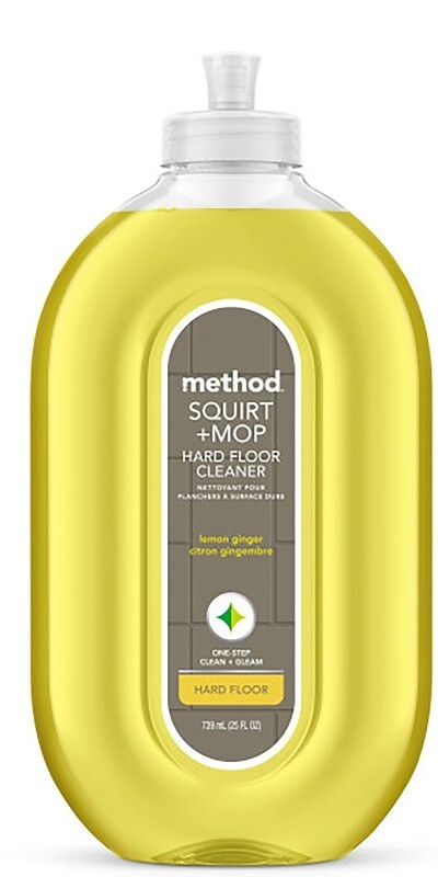 Method Squirt + Mop Lemon Ginger Hard Floor Cleaner 25 Oz Each (2 PACK)