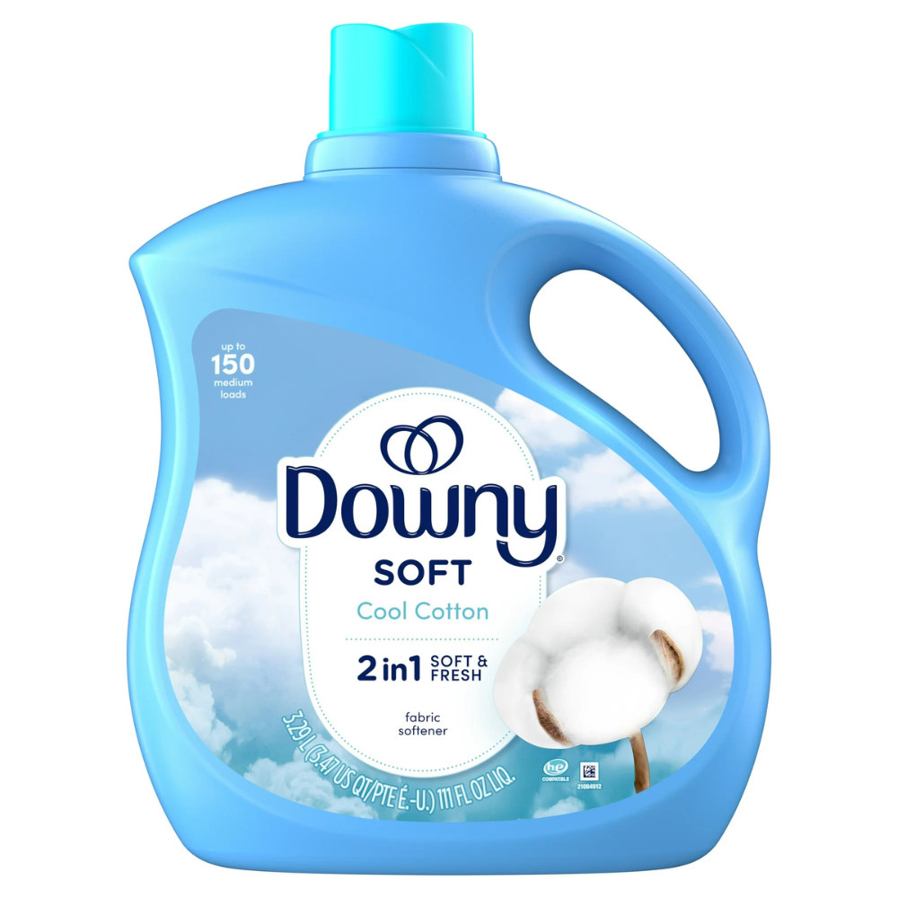 Downy Liquid Fabric Softener, Cool Cotton Scent, 111 fl oz, 150 Loads, Best New