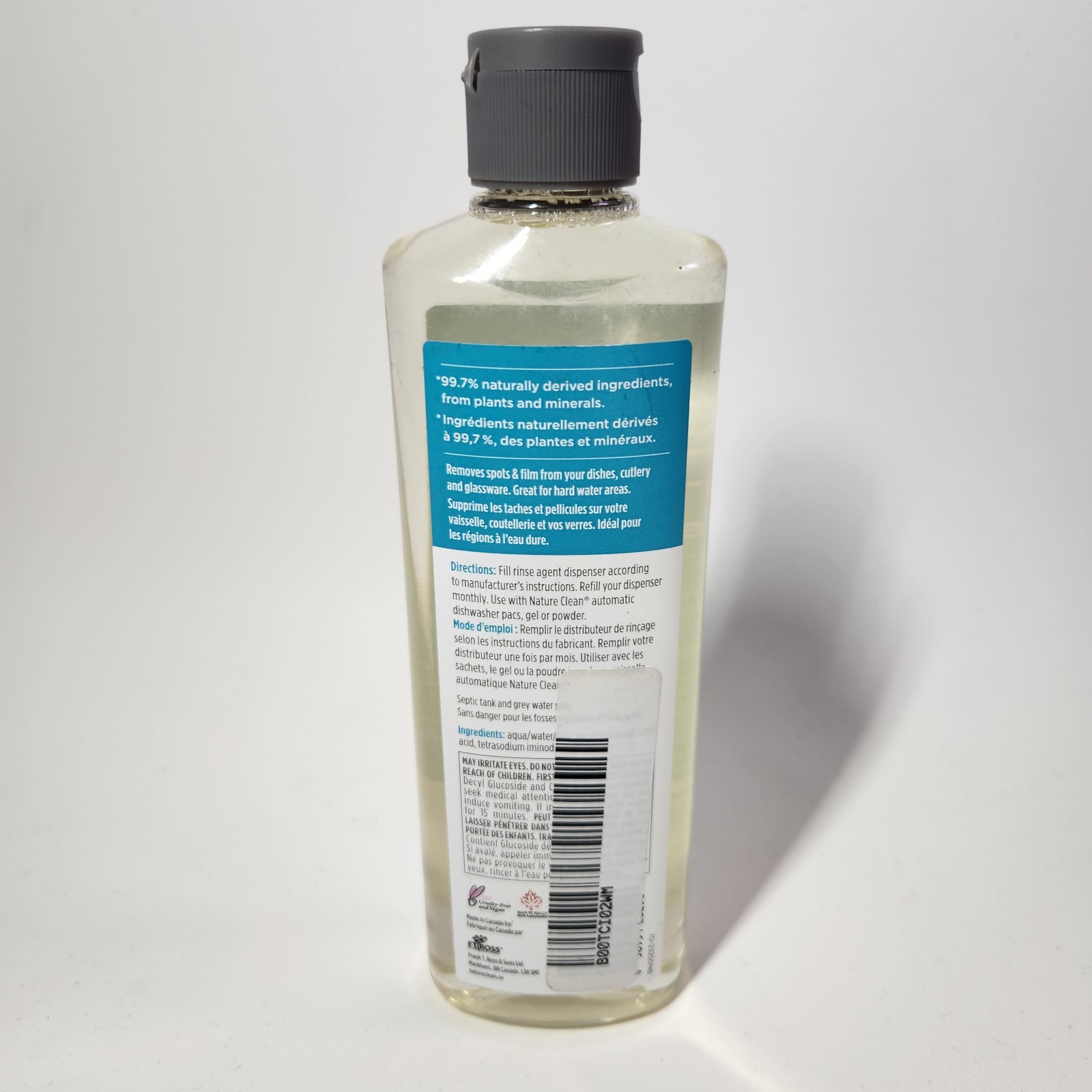 Nature Clean Automatic Dishwasher Rinse Agent Natural – 8 fl oz