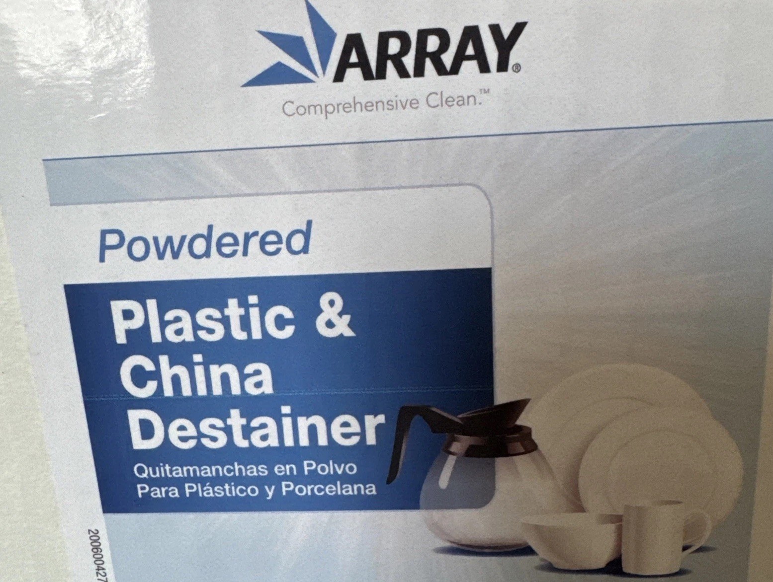 3x Array Powered Plastic China Destainer | 2oz Packs – Cleaning Product
