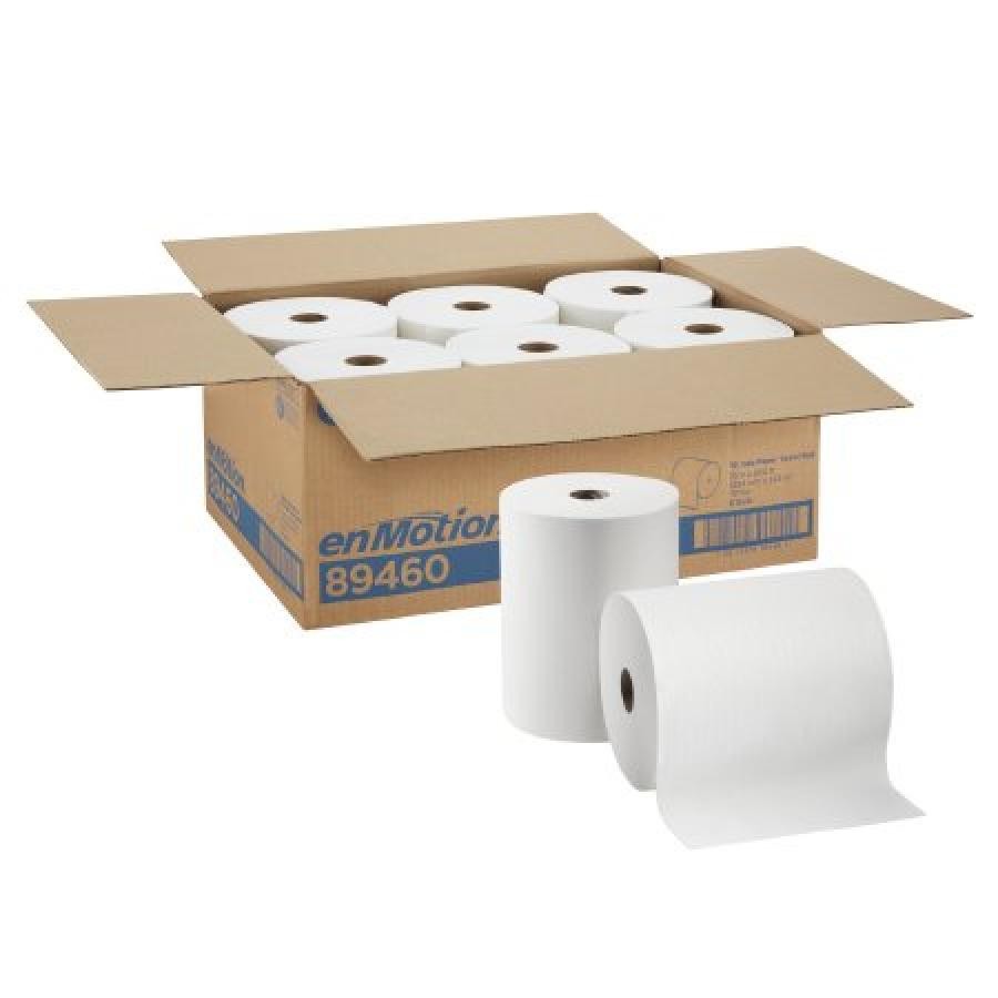enMotion Paper Towel 10 In. x 800 Feet 1-Ply White Continuous Sheet Roll 6 Count