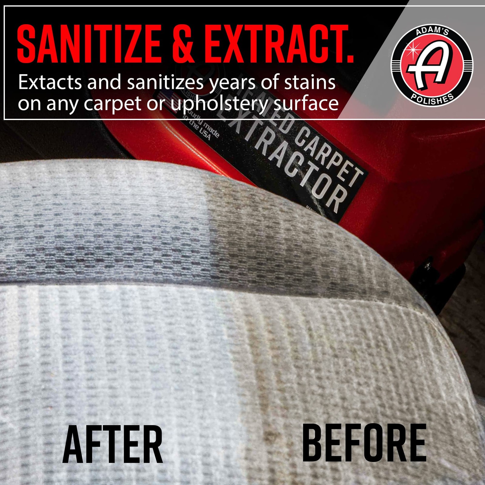 Adam’s Polishes Heated Carpet Extractor -Powerful 200 Degree Spot and Upholstery
