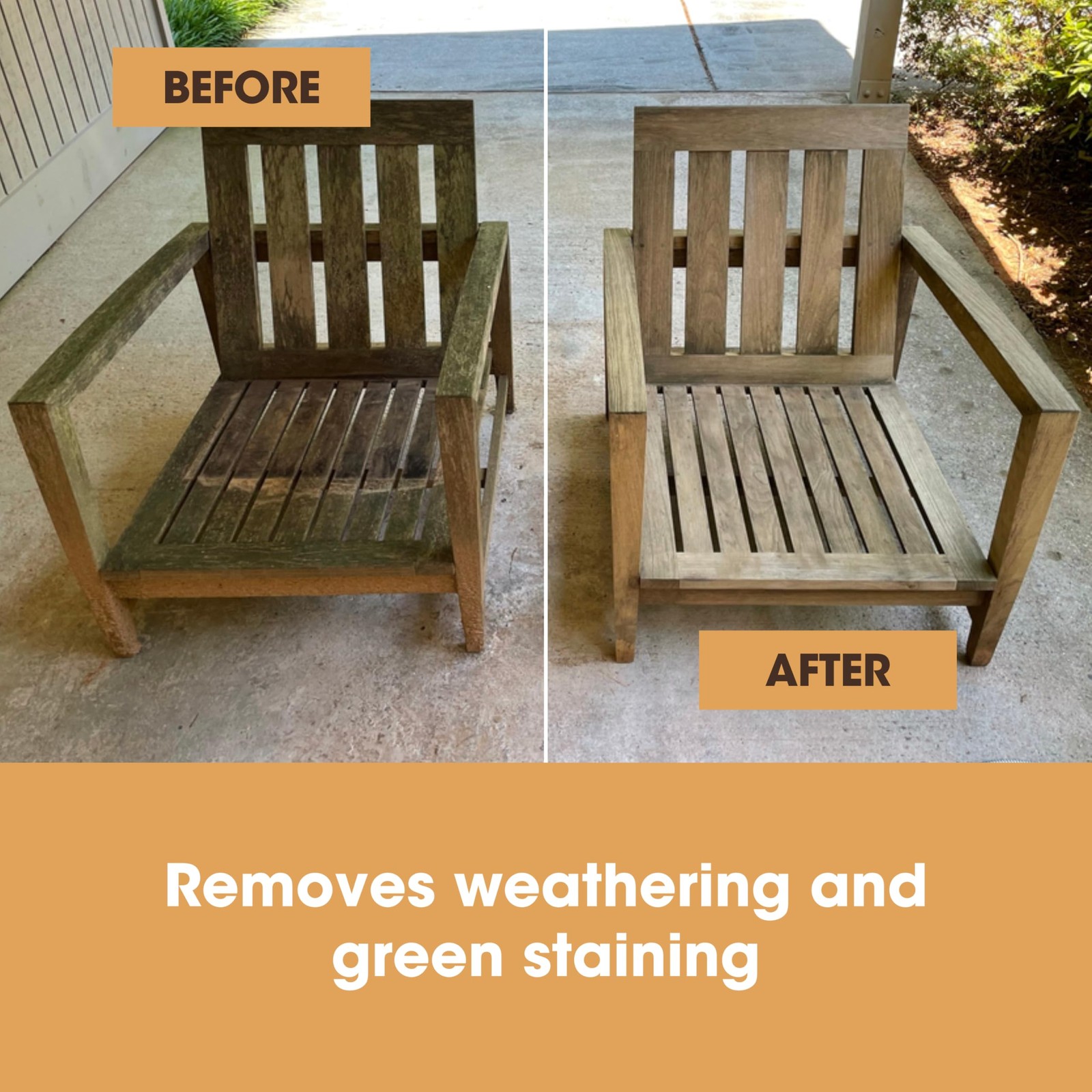 Furniture Clinic Teak Care Kit | For Teak Outdoor Wood Patio Furniture | Clea…