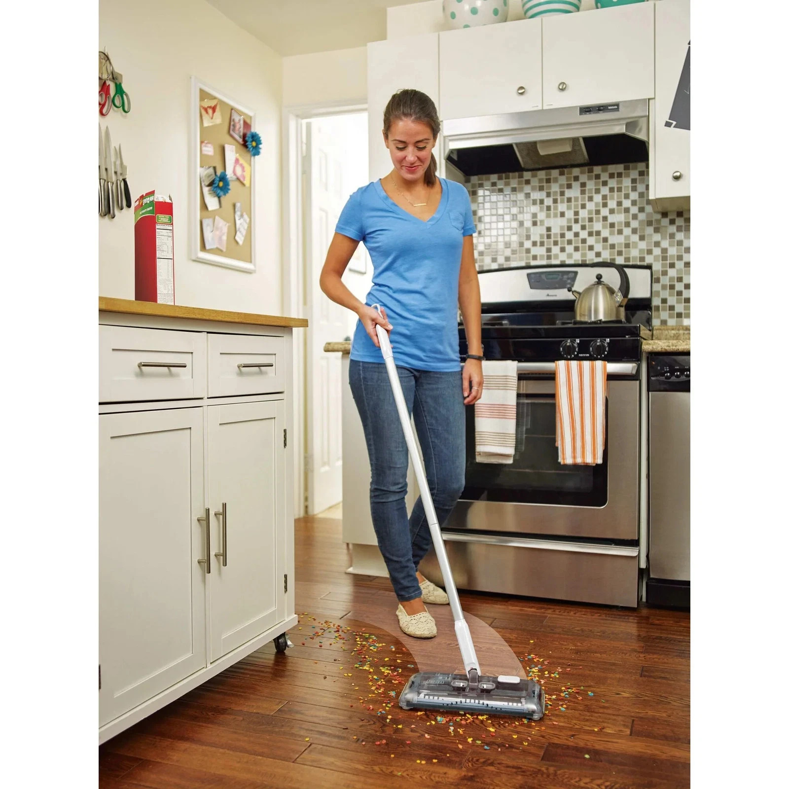 BLACK+DECKER 50 Minute Powered Floor Sweeper – HFS115J10 Color Unknown