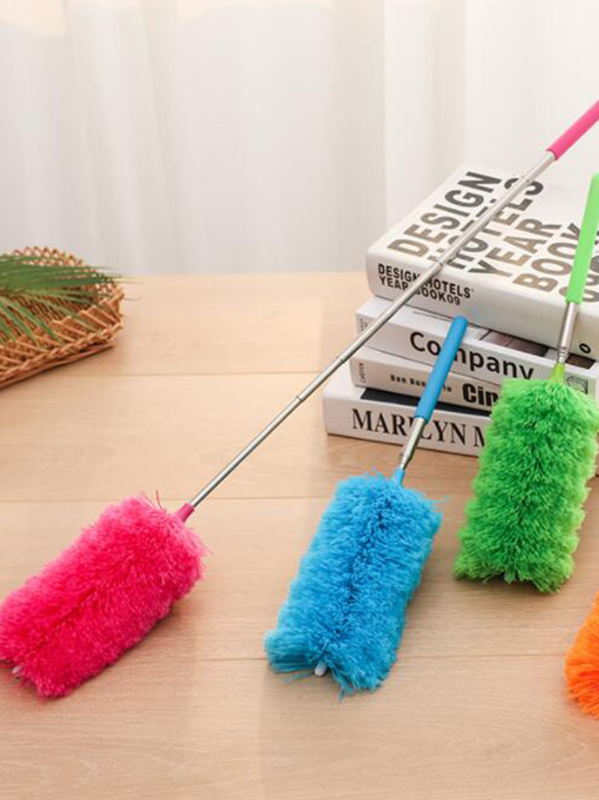 1pc Adjustable Stretch Extend Microfiber Duster, Household Dusting Brush Tool