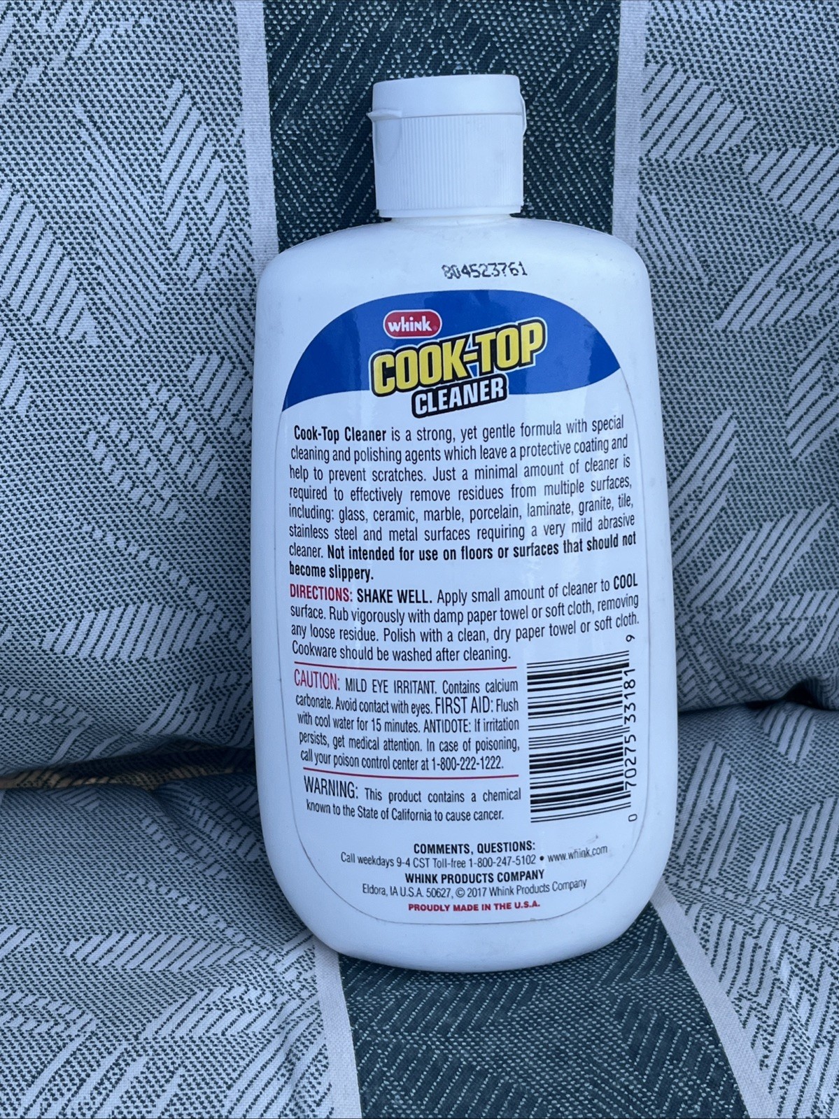 Whink 33281 Cook-Top Cleaner 15oz bottle