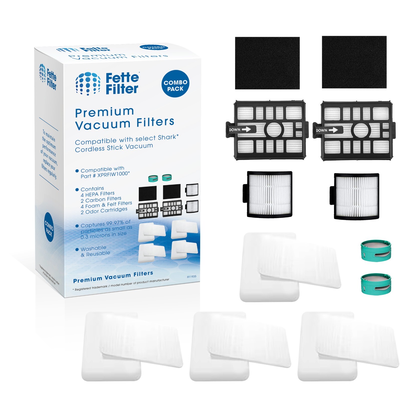 IW3511 Filters Replacement for Shark Detect Pro Cordless Stick Vacuum