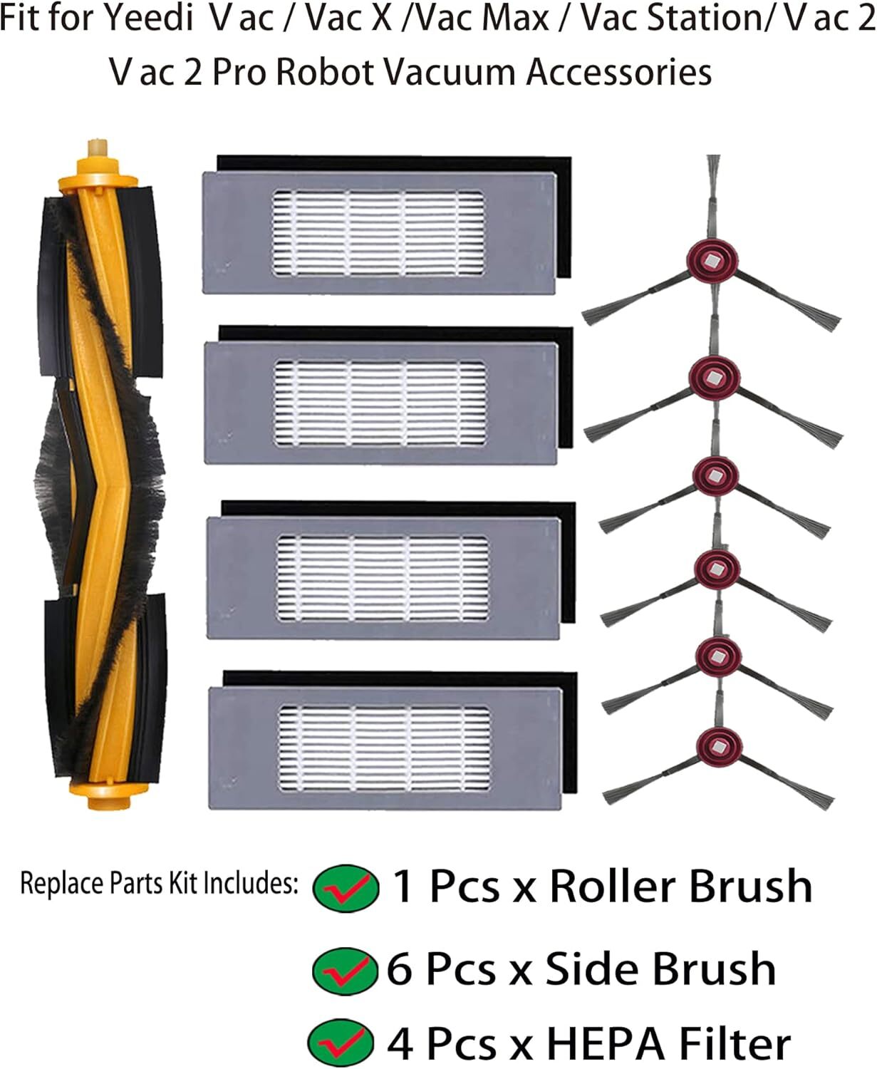 Replacement Parts for Yeedi Vac/Vac 11 Pack Vac Series