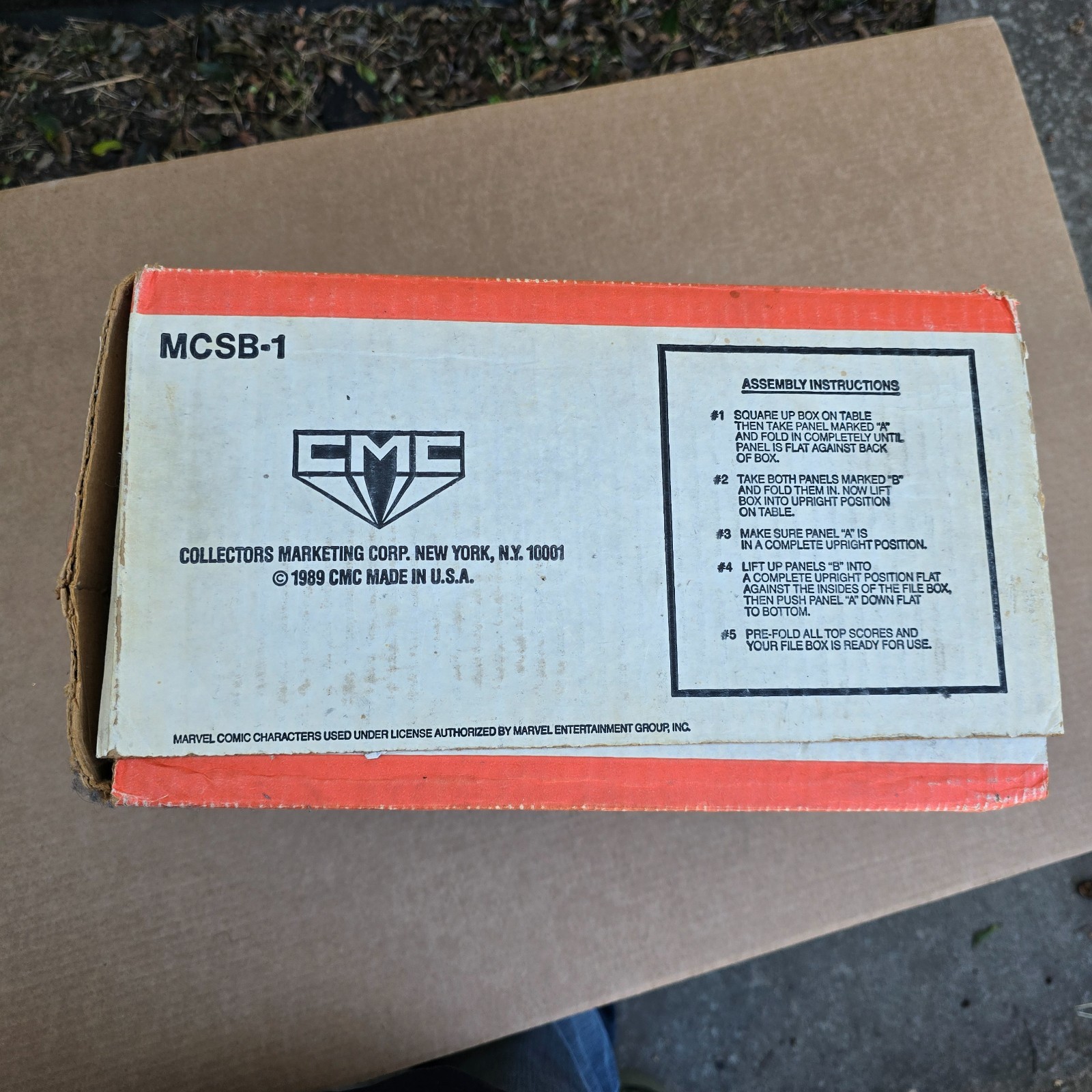 Vintage Marvel Comic Book Collection Storage Box 1989 CMC Wolverine Spiderman