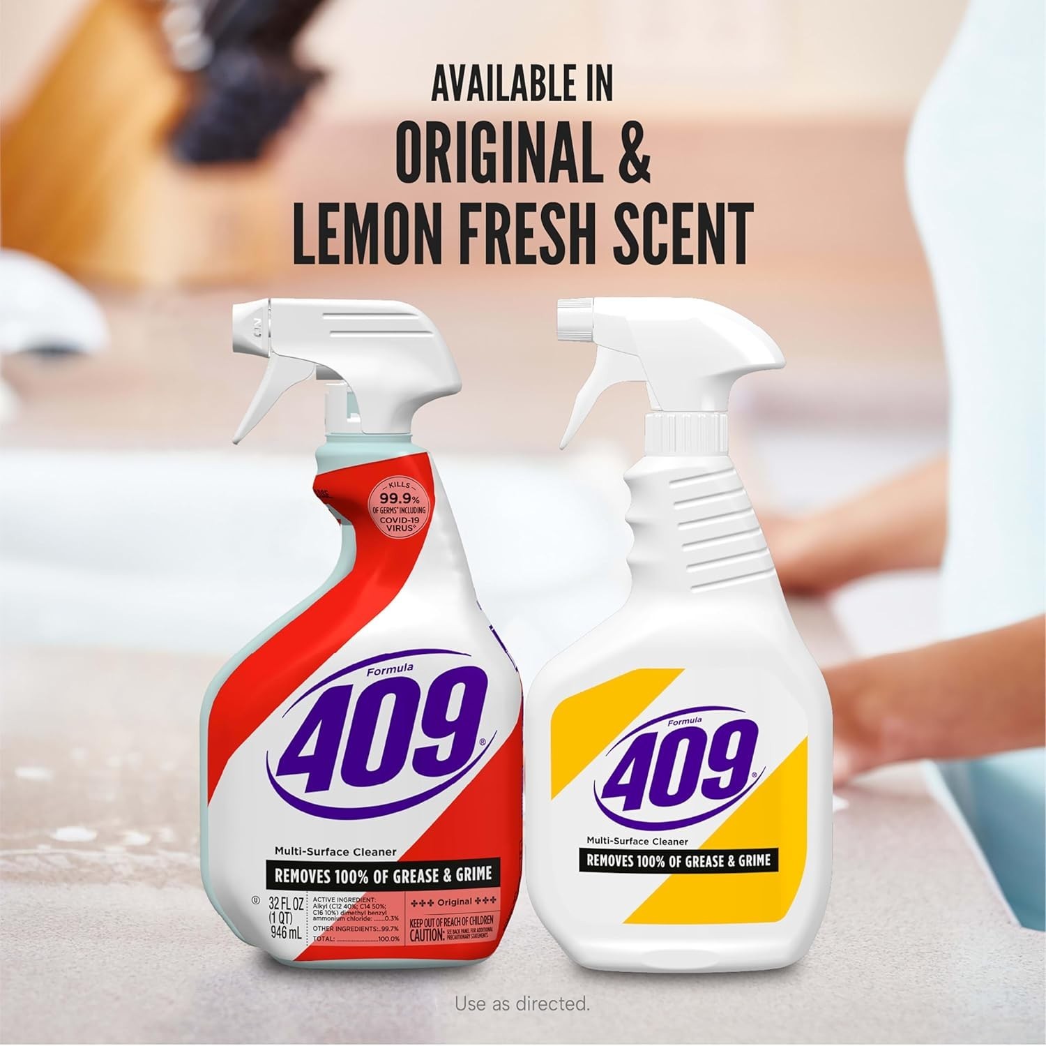 Formula 409 Multi-Surface Cleaner Lemon Fresh, 32 Fluid Ounces, Pack of 3 New