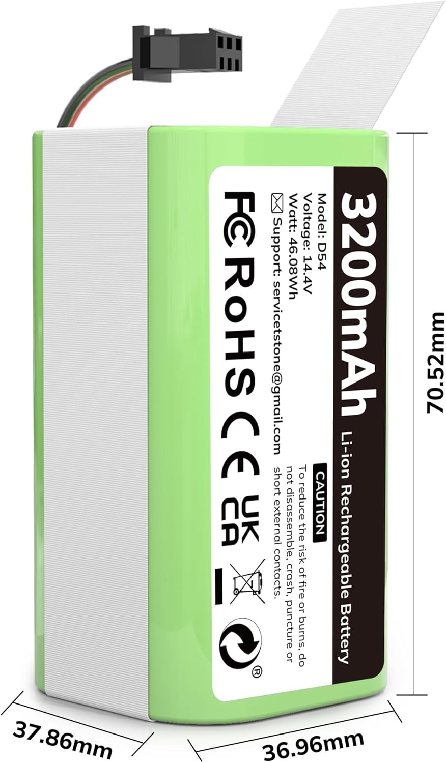 14.4V 3200mAh Replacement Battery for eufy RoboVac 11 11C 11S Plus 11S MAX 12