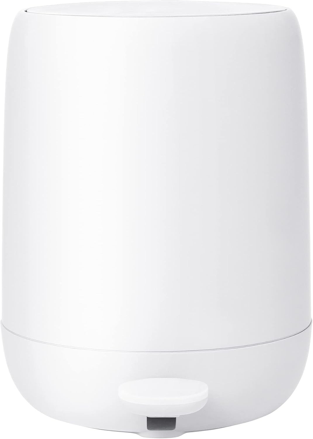 Sono Cosmetic Bin with Soft-Close 3 L, Pedal Bin in White with Pedal, White Colo