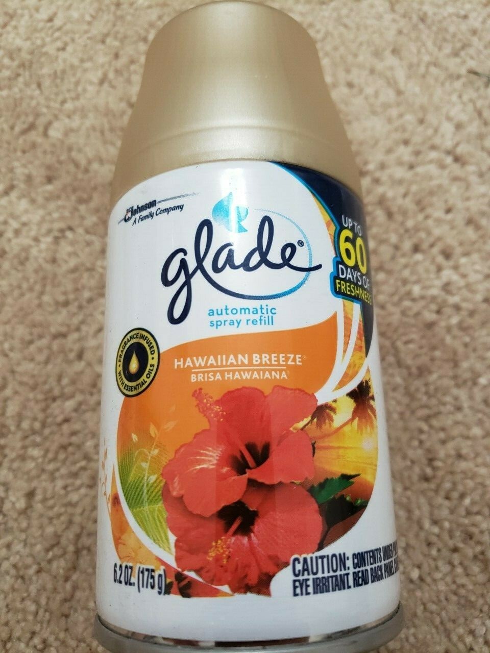 6 Glade Hawaiian Breeze Automatic Spray Air Freshener Refills ( 6 NEW x 6.2 oz )