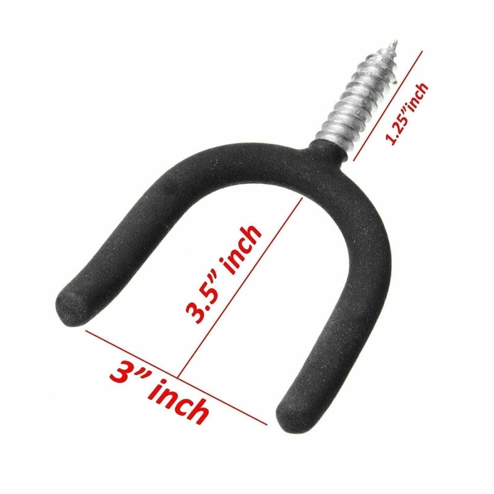 10x Heavy Duty Garage Storage Screw in U Utility Tool Wall Mount U Hanger Hooks